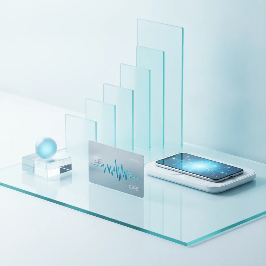 Clean premium fintech aesthetic, trustworthy and innovative mood,