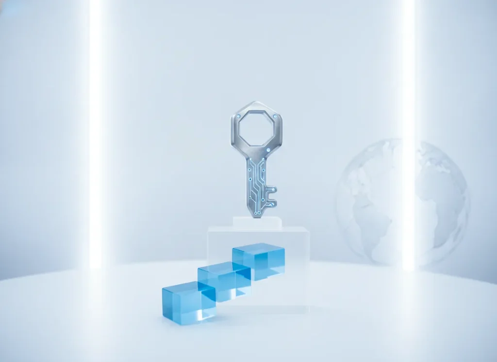 Clean premium fintech aesthetic, confident and trustworthy mood,
