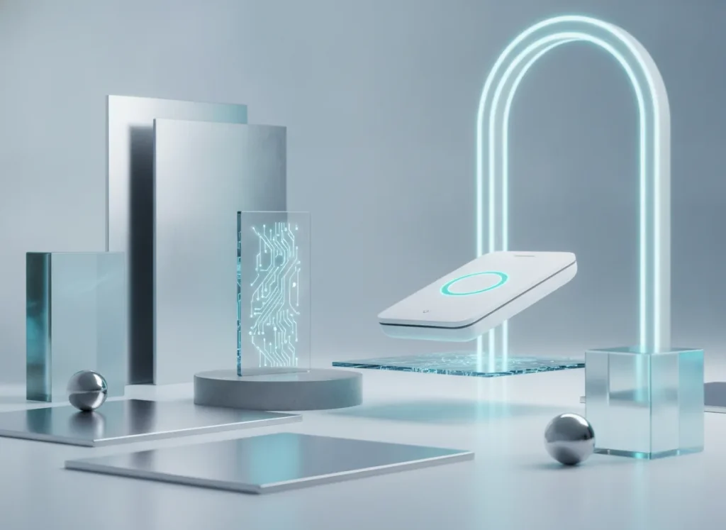Clean premium fintech aesthetic, trustworthy and innovative mood,