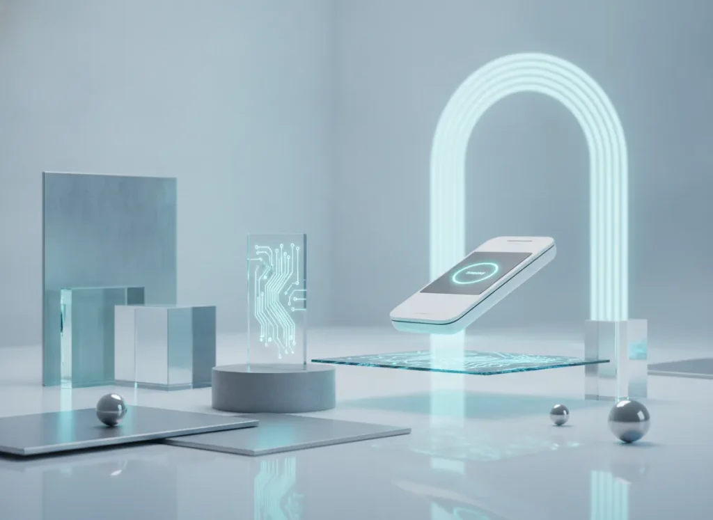 Clean premium fintech aesthetic, trustworthy and innovative mood,