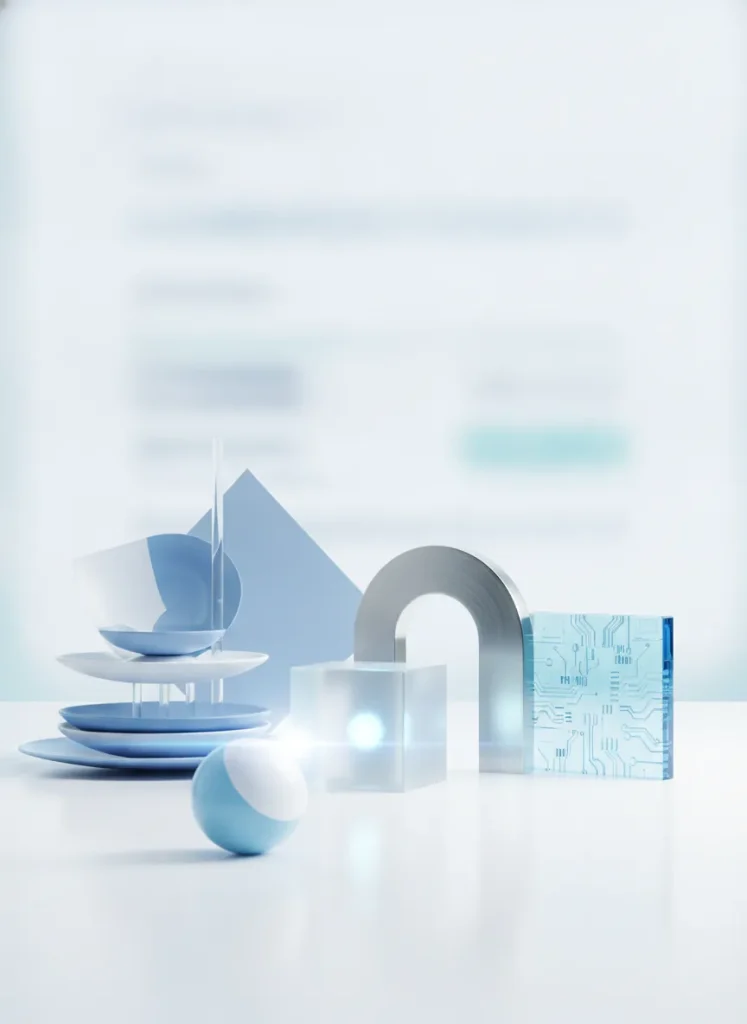 Clean premium fintech aesthetic, trustworthy and innovative mood,
